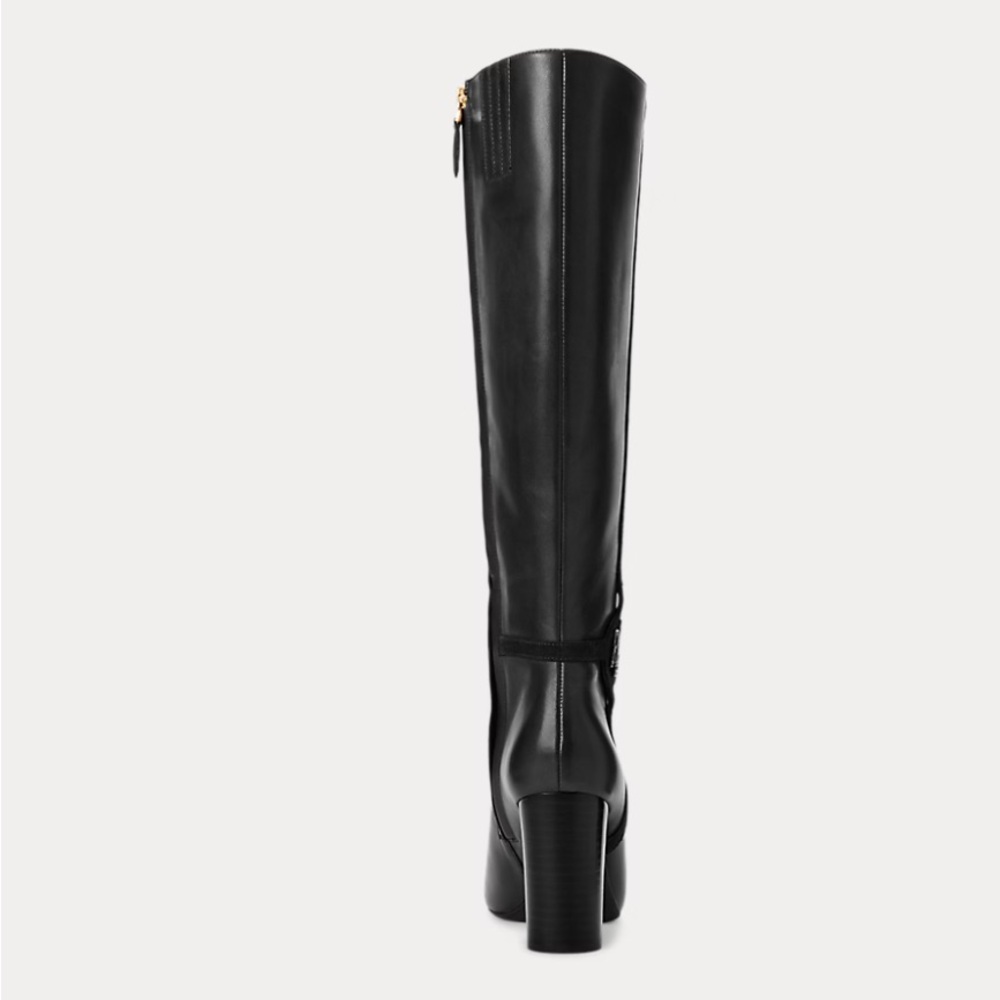Lauren Ralph Lauren Marion burnished leather boot - Picture 3 of 7